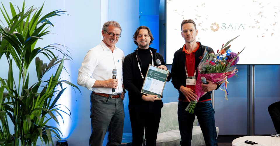 SAIA Agrobotics receiving the 2025 GreenTech Robot Challenge recognition