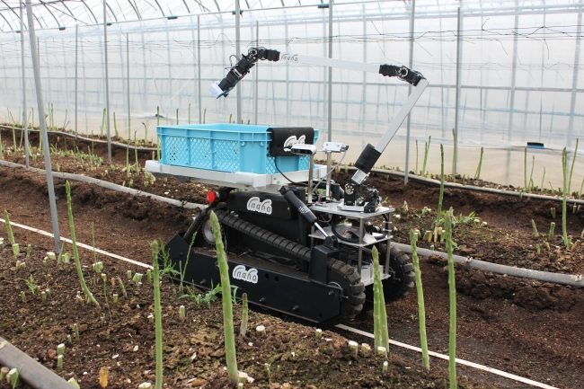 Inaho’s updated asparagus-harvesting robot shown in its April 2019 press release.