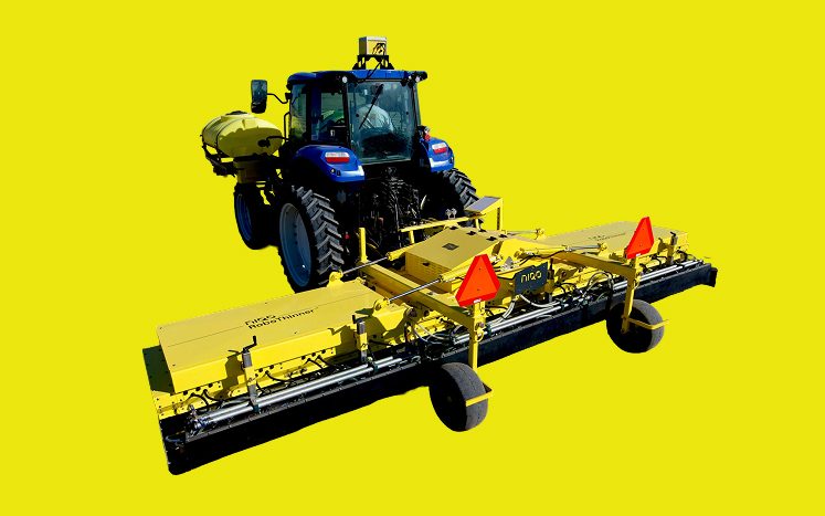 Niqo’s tractor-mounted precision platform in the manufacturer’s March 2026 announcement image.