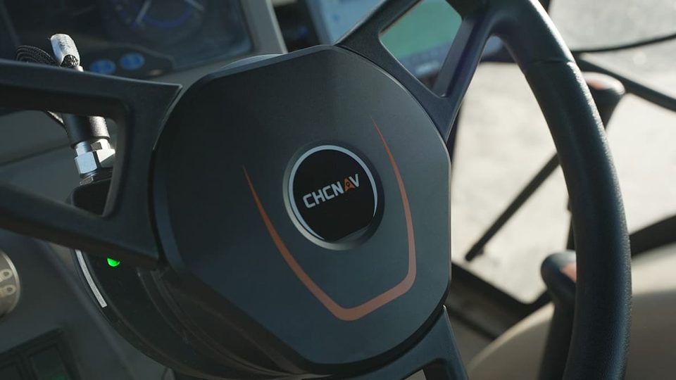 NX612 steering-wheel motor shown in CHCNAV’s product announcement.