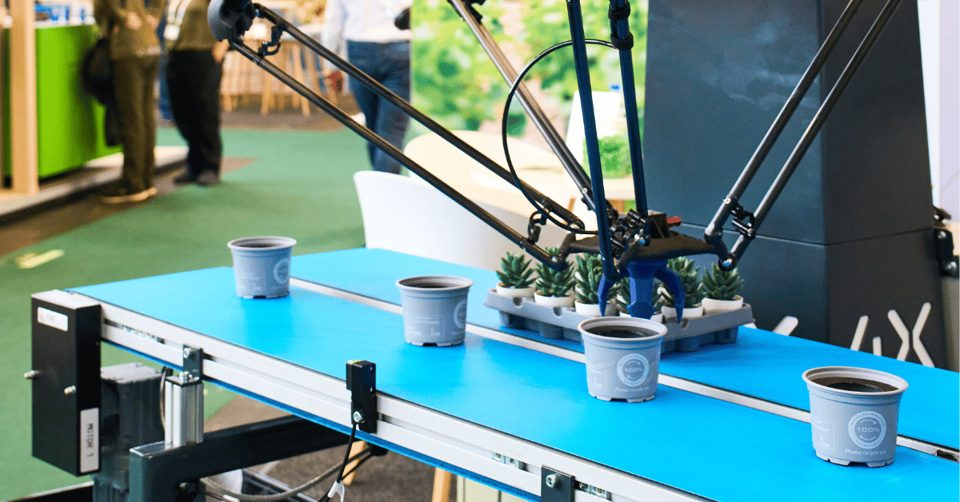 Plant-handling robot pictured in GreenTech’s 2026 Robot Challenge announcement