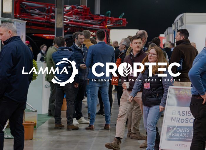 Official graphic announcing CropTec and LAMMA co-location