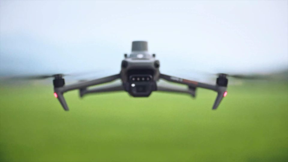 Official DJI product image of the Mavic 3 Multispectral above a field.