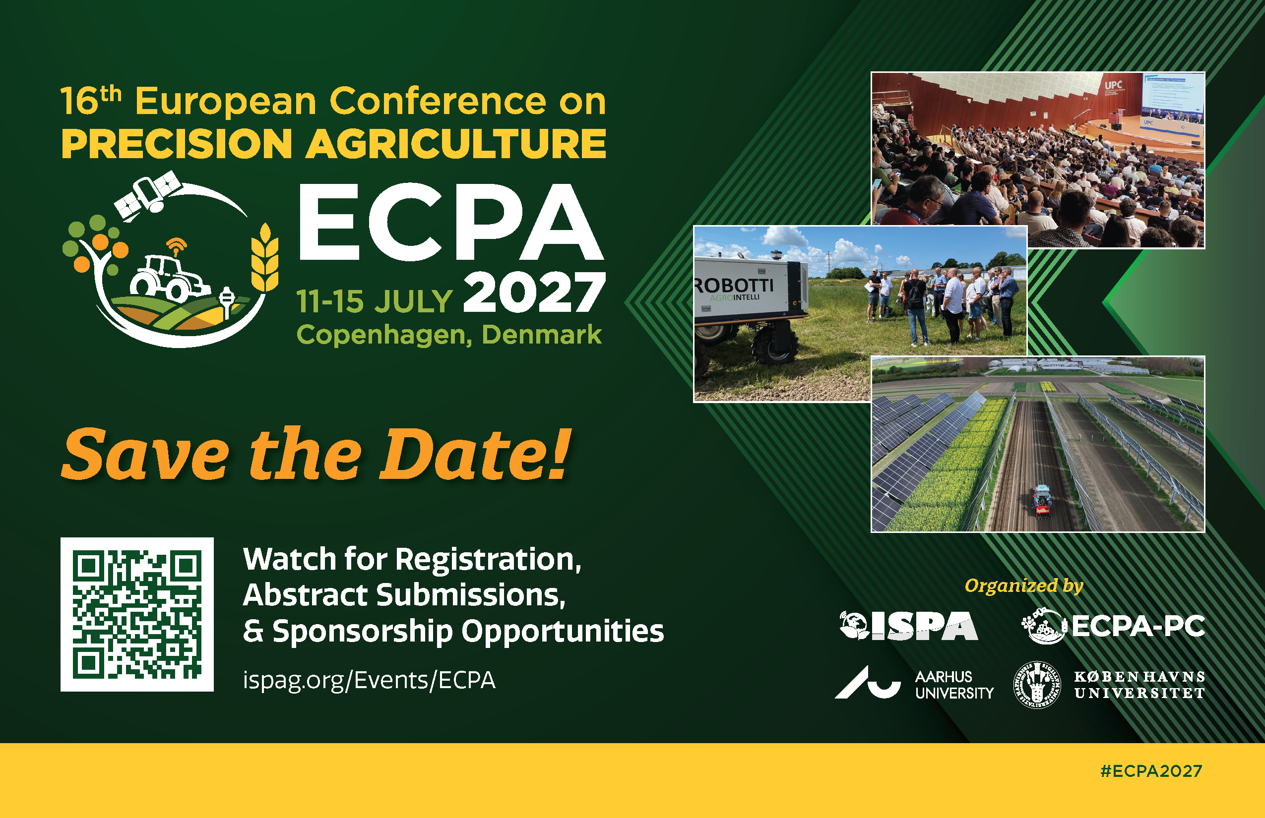 Official ECPA 2027 save-the-date graphic with conference and field photographs